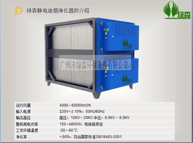 合乐hl8静电油烟净化器